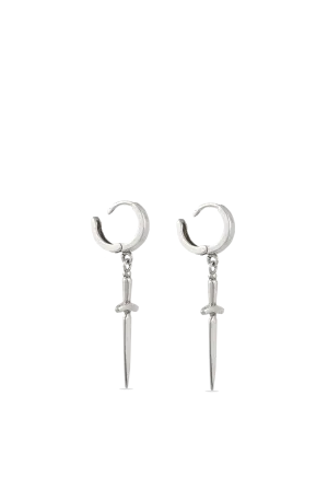 Silver Dagger Earrings