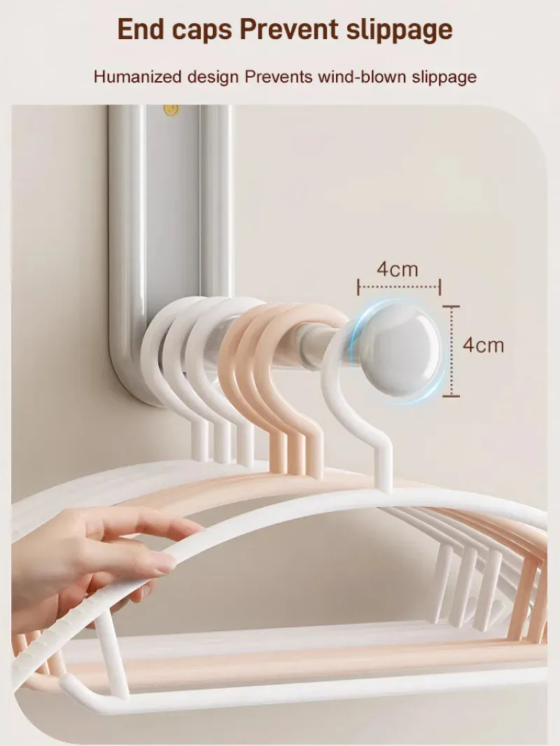 SleekLift Wall-Mounted Clothes Hanger Organizer