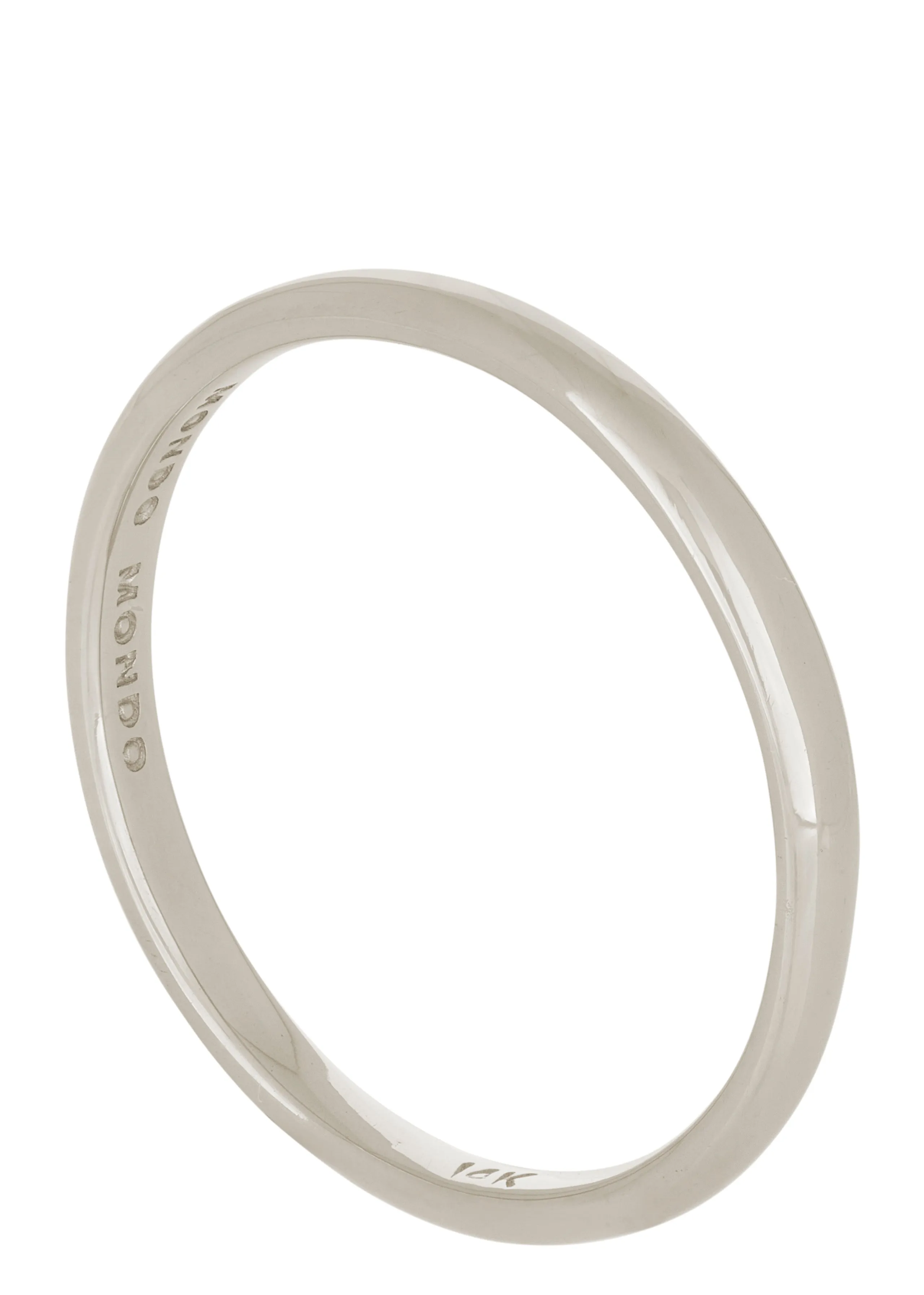 Socorro Band 2mm in White Gold