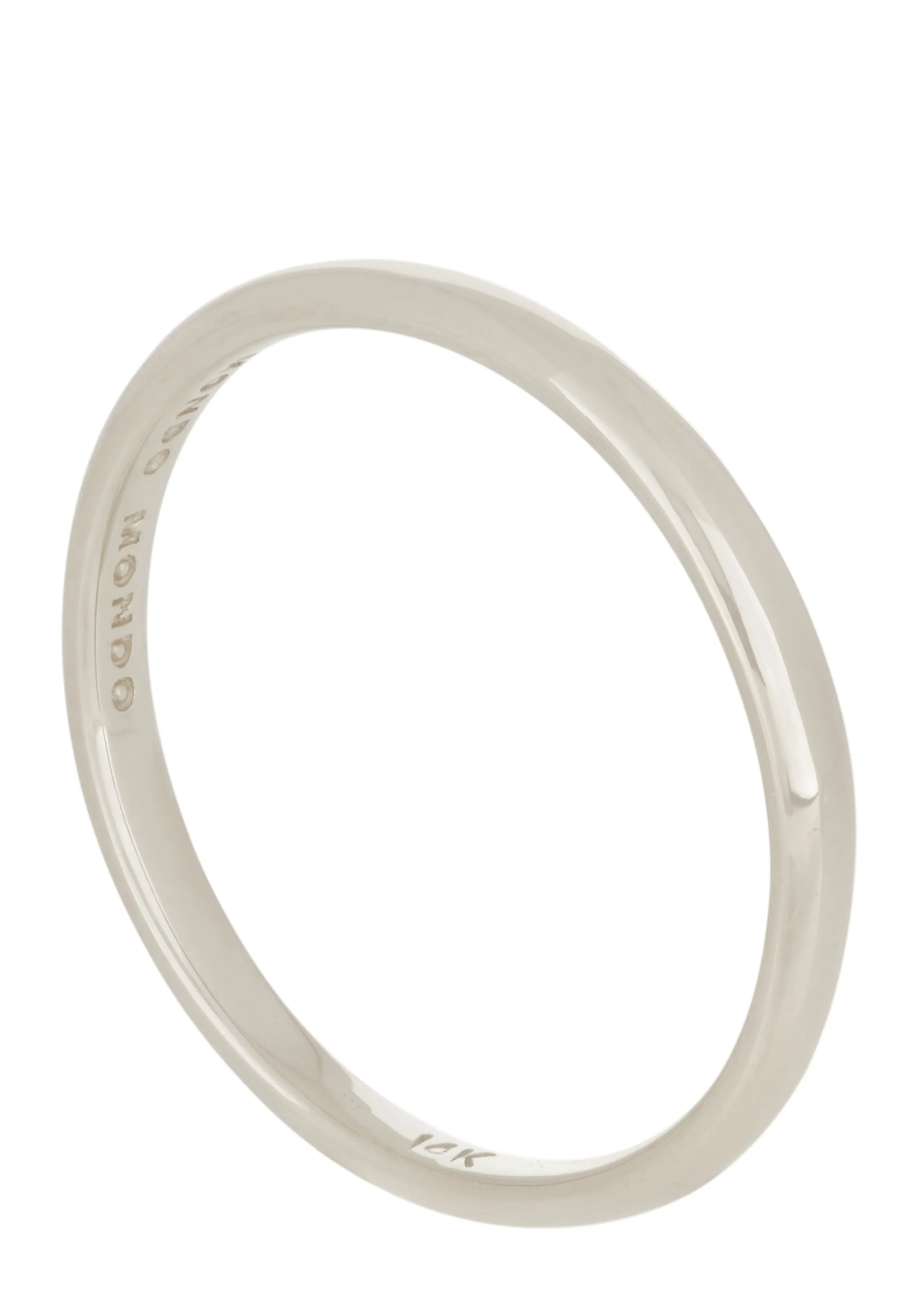 Socorro Band 3mm in White Gold