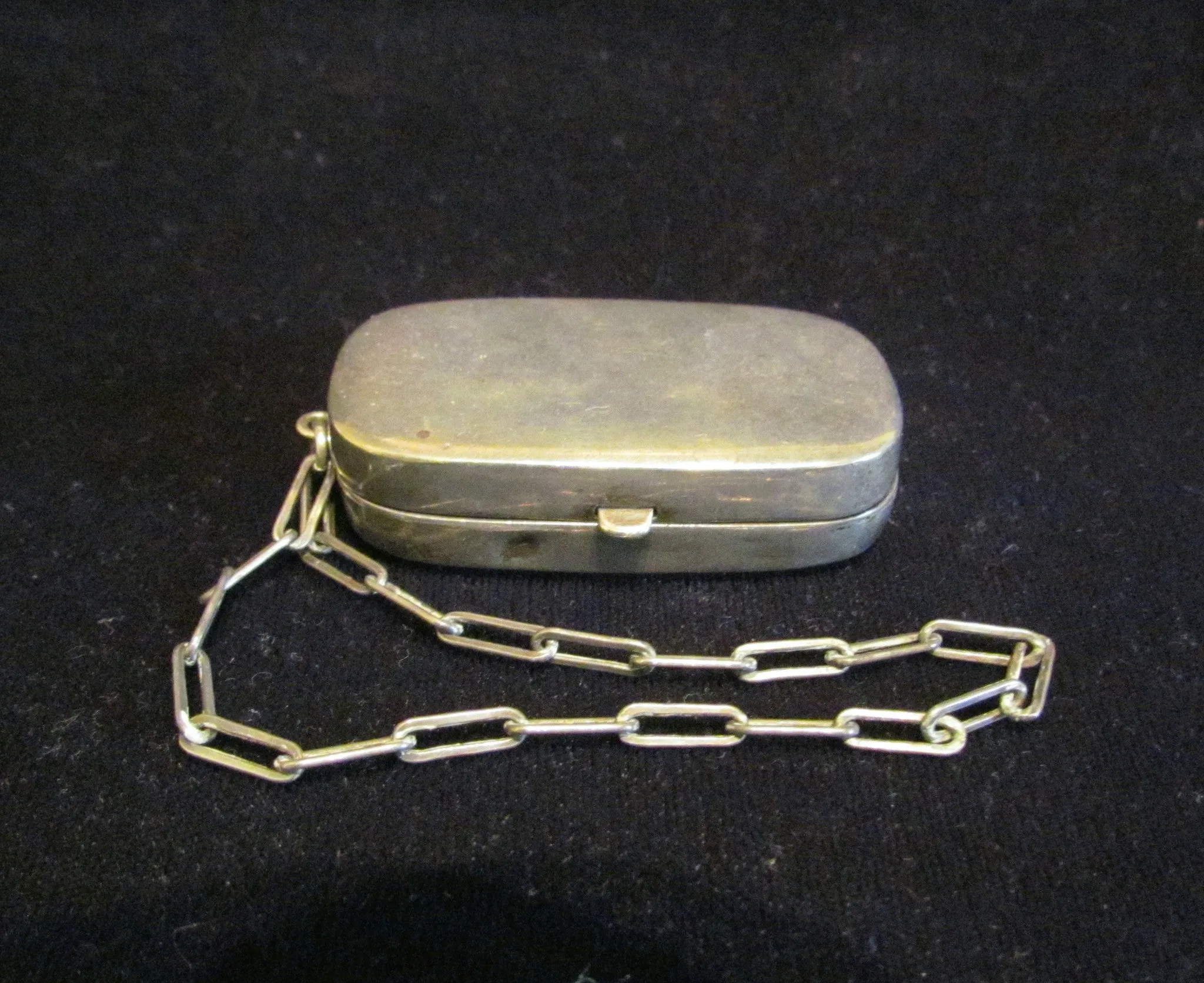 Sterling Silver Coin Holder Compact Antique N & H Wristlet Purse 1900s