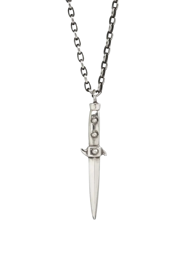 Sterling Silver Switchblade Necklace