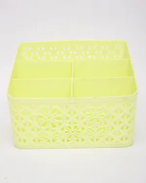 Storage Basket, Organiser, for Home, Green, Plastic