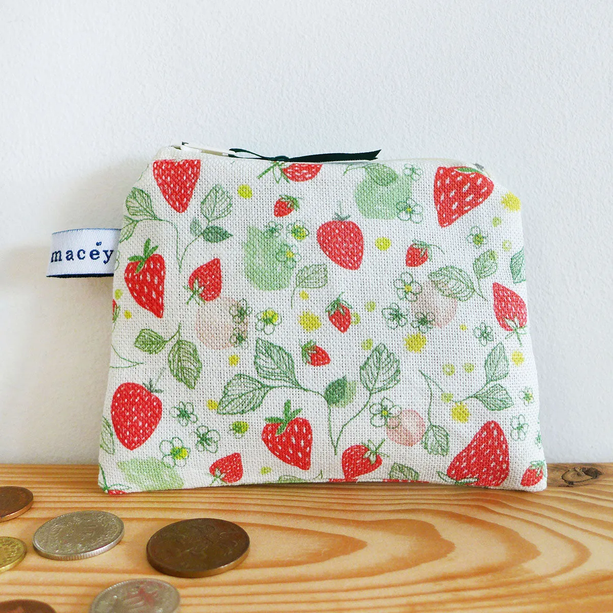 Strawberries Pocket Purse