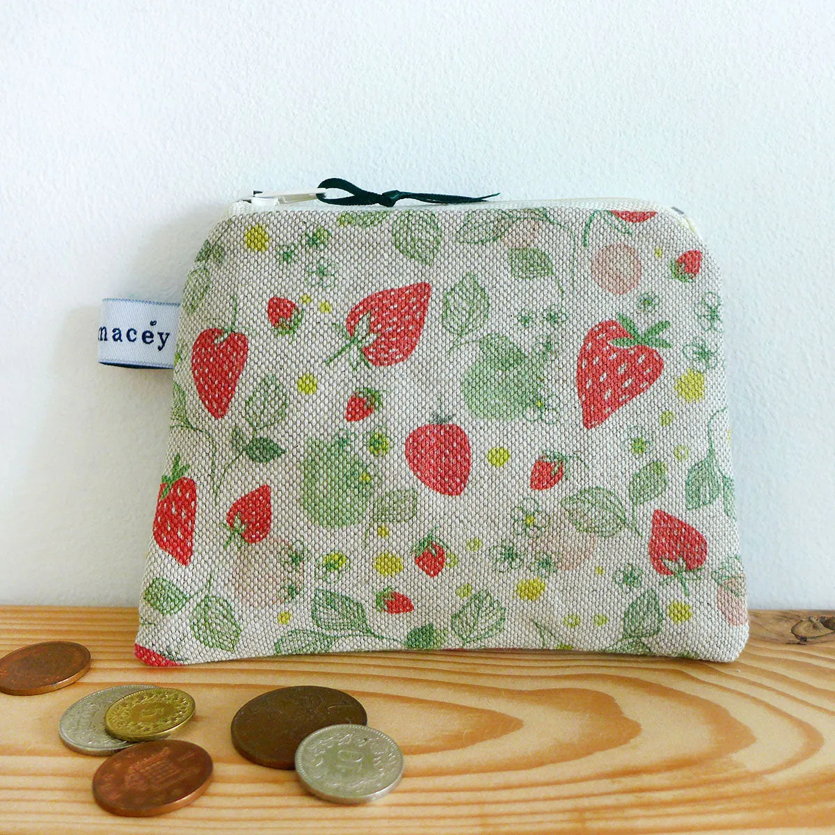 Strawberries Pocket Purse