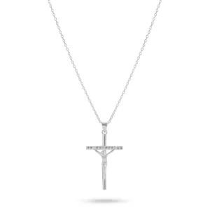 Studded Cross - Silver