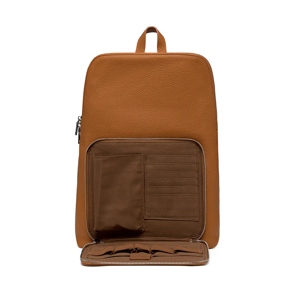 There's Something About Mary Shoulder/Backpack Bag TAN LEATHER by Mary and Marie