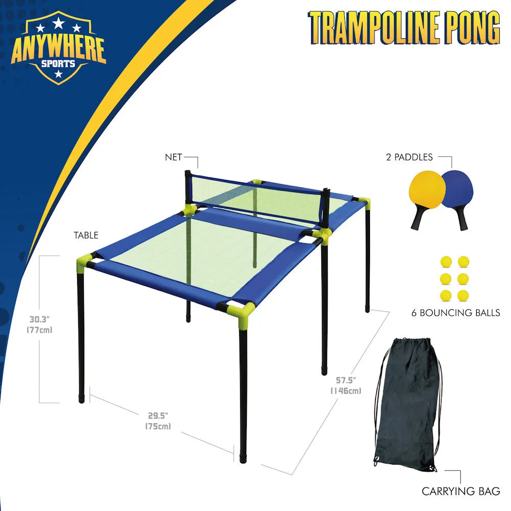 Trampoline Pong - Table Tennis Set