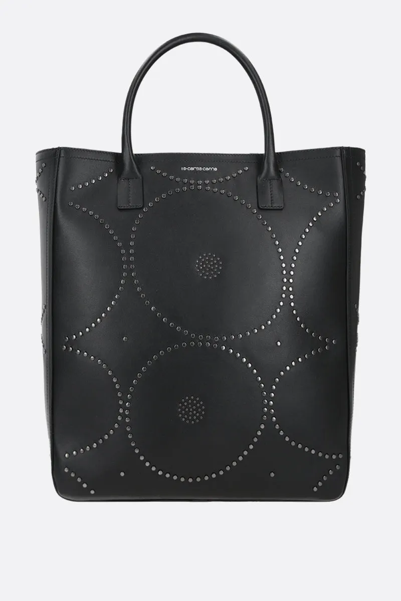 Tresor medium smooth leather tote bag