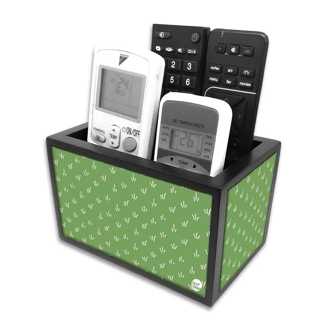 Tv Control Caddy Organizer - Green Grass