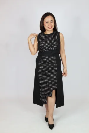 Two Tone Polka Dot Dress