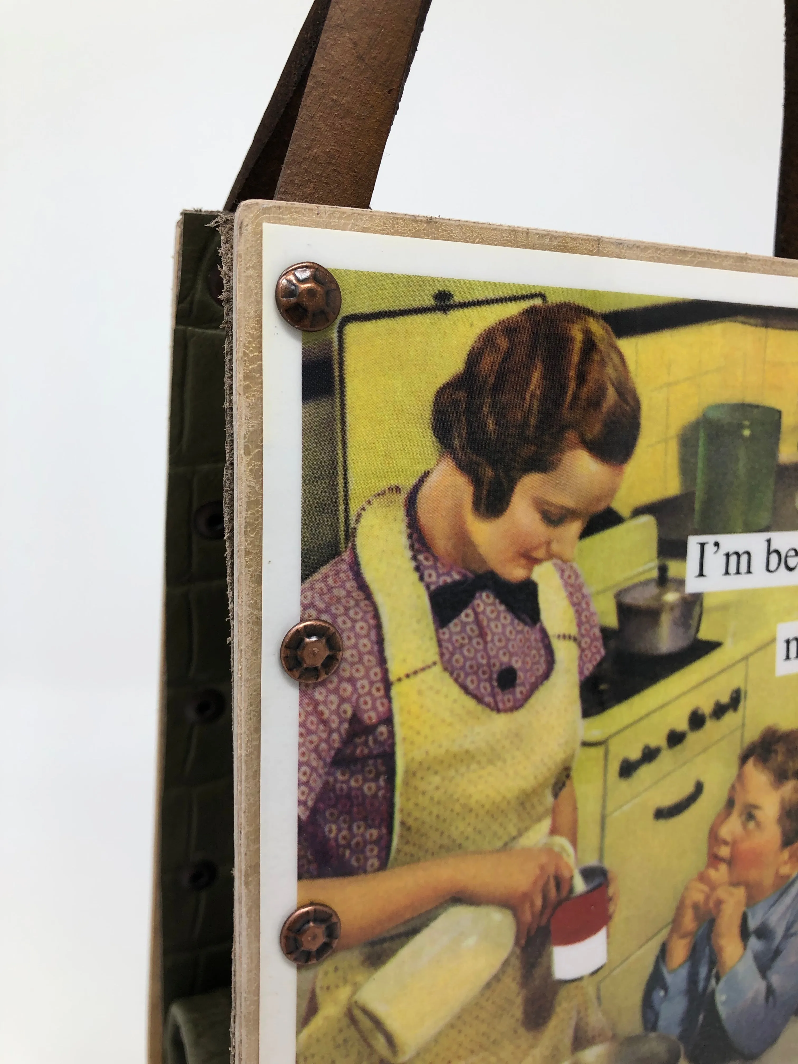 Vintage Modern Woman Handbag - I'm Becoming my Mother