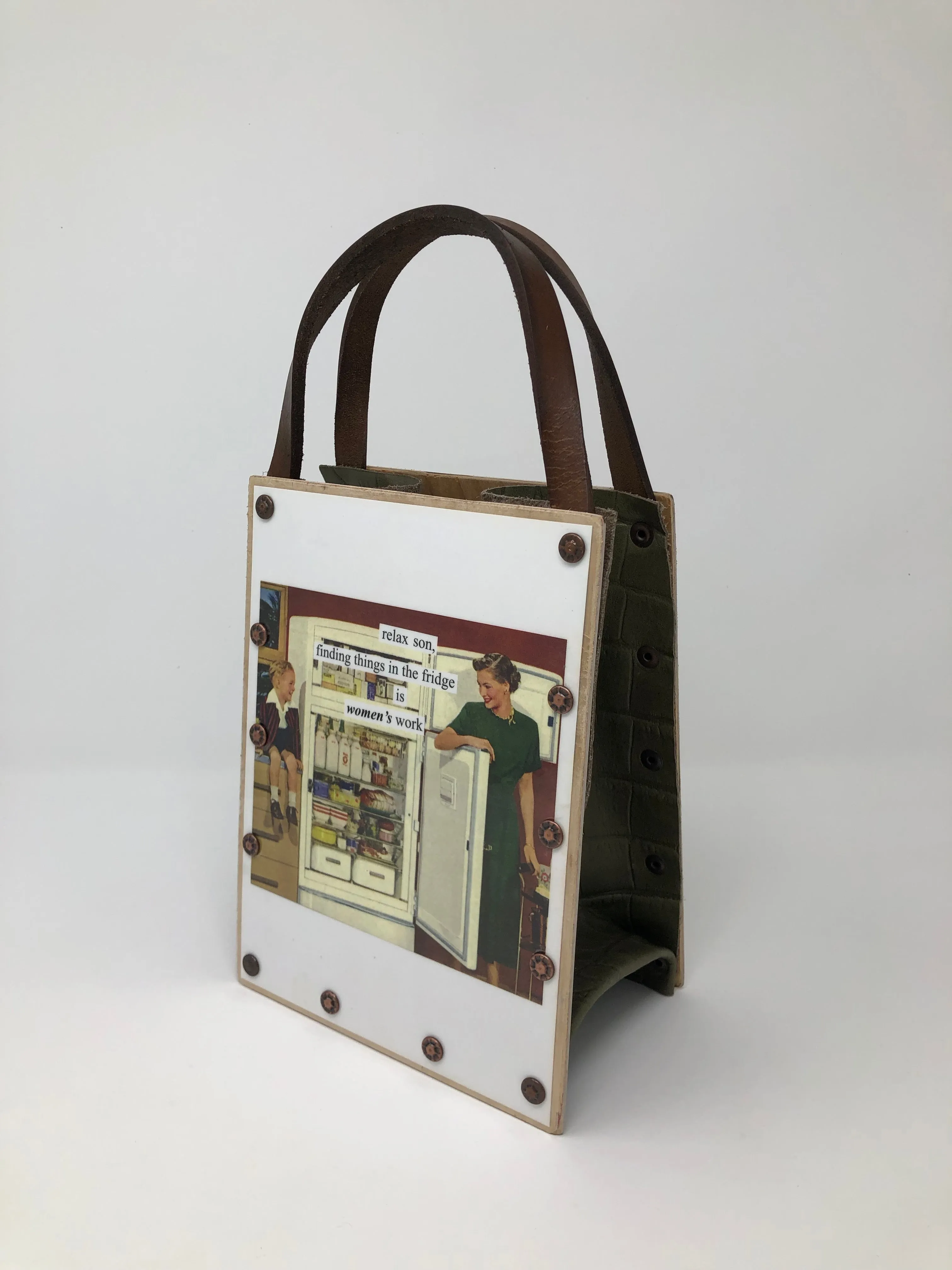 Vintage Modern Woman Handbag - I'm Becoming my Mother