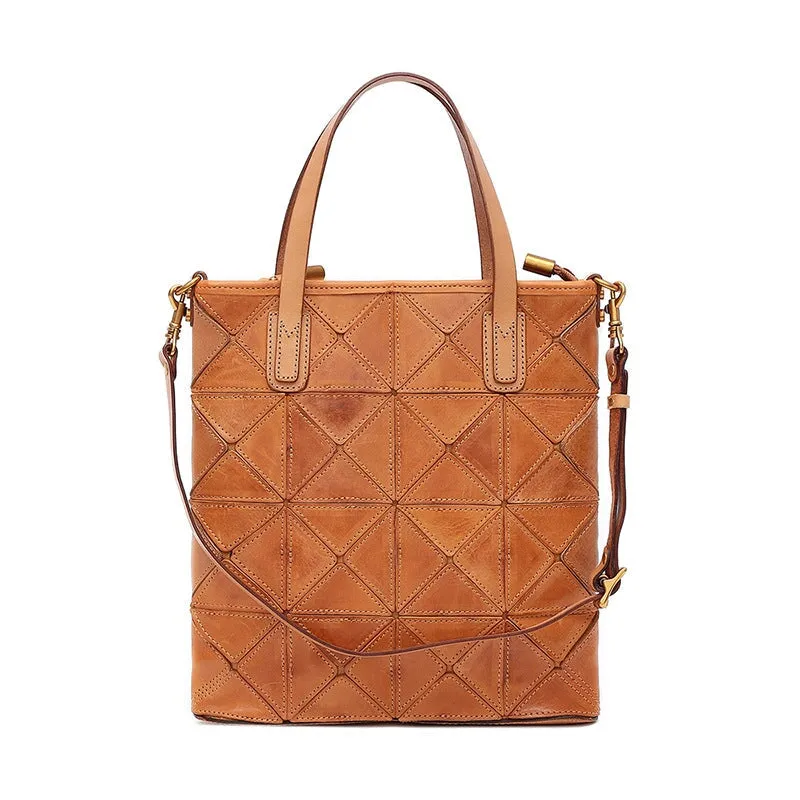 Vintage Multifunctional Cowhide Ladies Tote Bag | Shoulder Bag