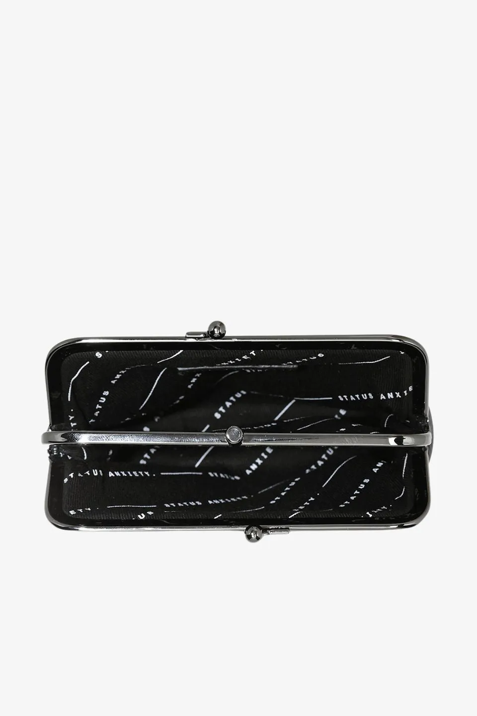 Volatile Black Clip Purse