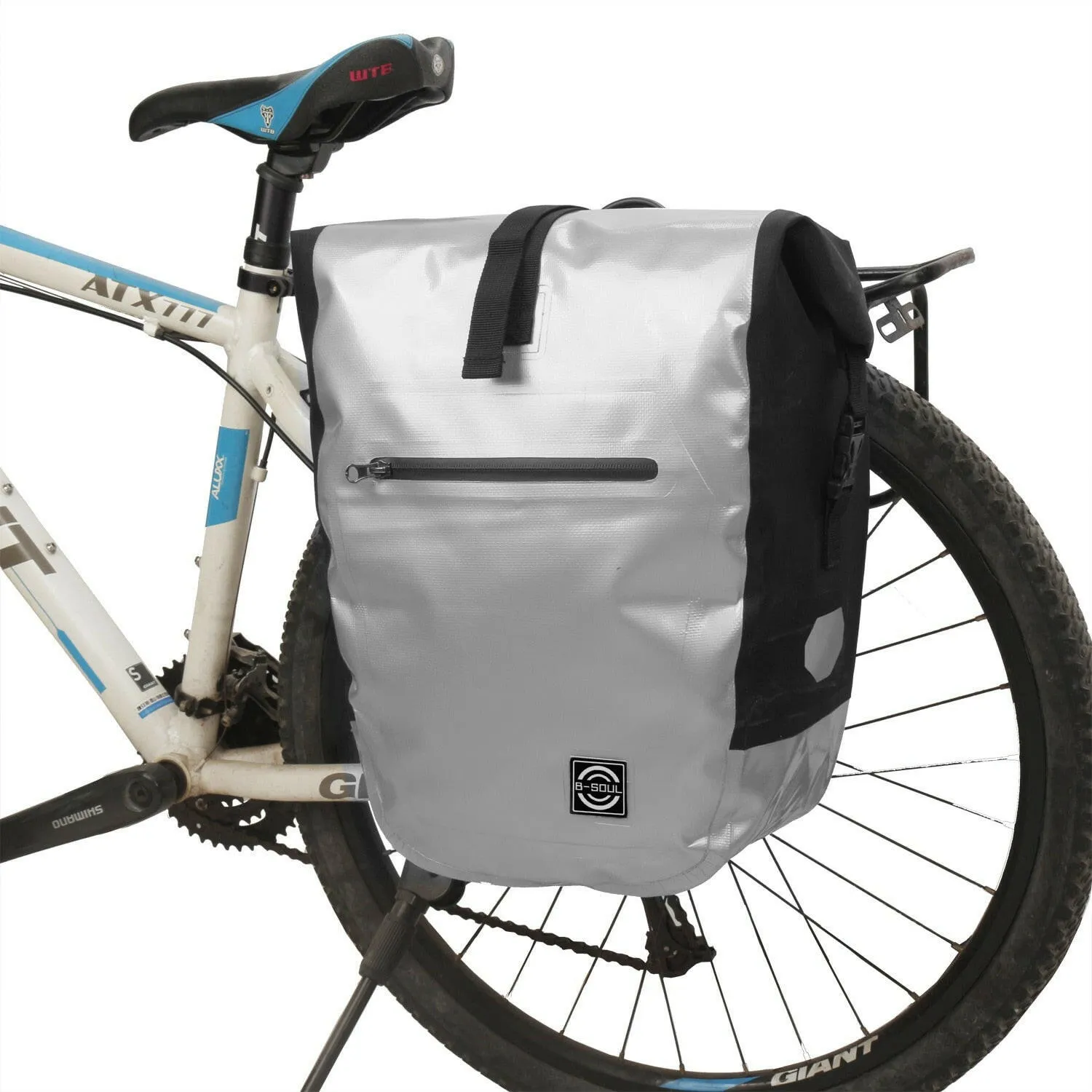 Waterproof Bike Bag 20L Travel Cycling Bag Basket Bicycle Rear Rack Tail Seat Trunk Bag Bicycle Bag Panniers