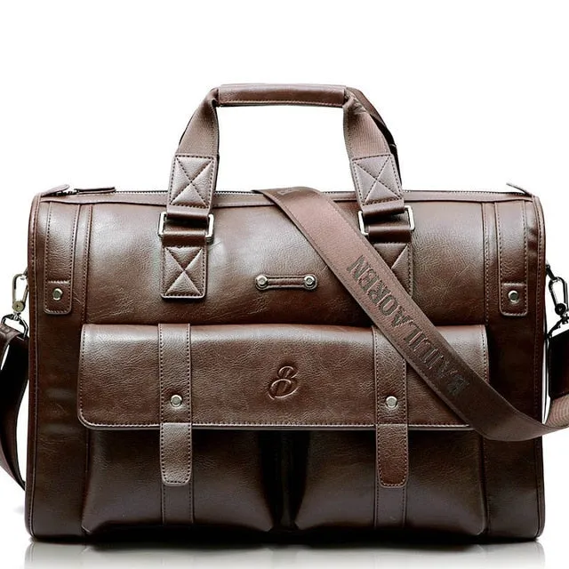 West Louis™ High Capacity Business Leather Briefcase