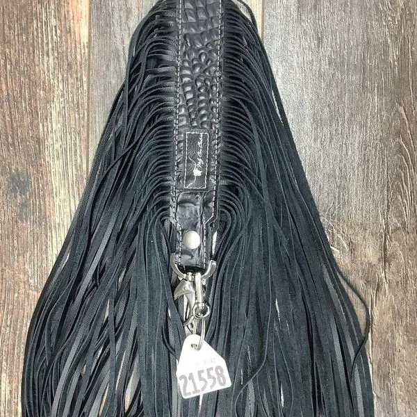 Western Mini Leather Fringe Strap 36" #21558