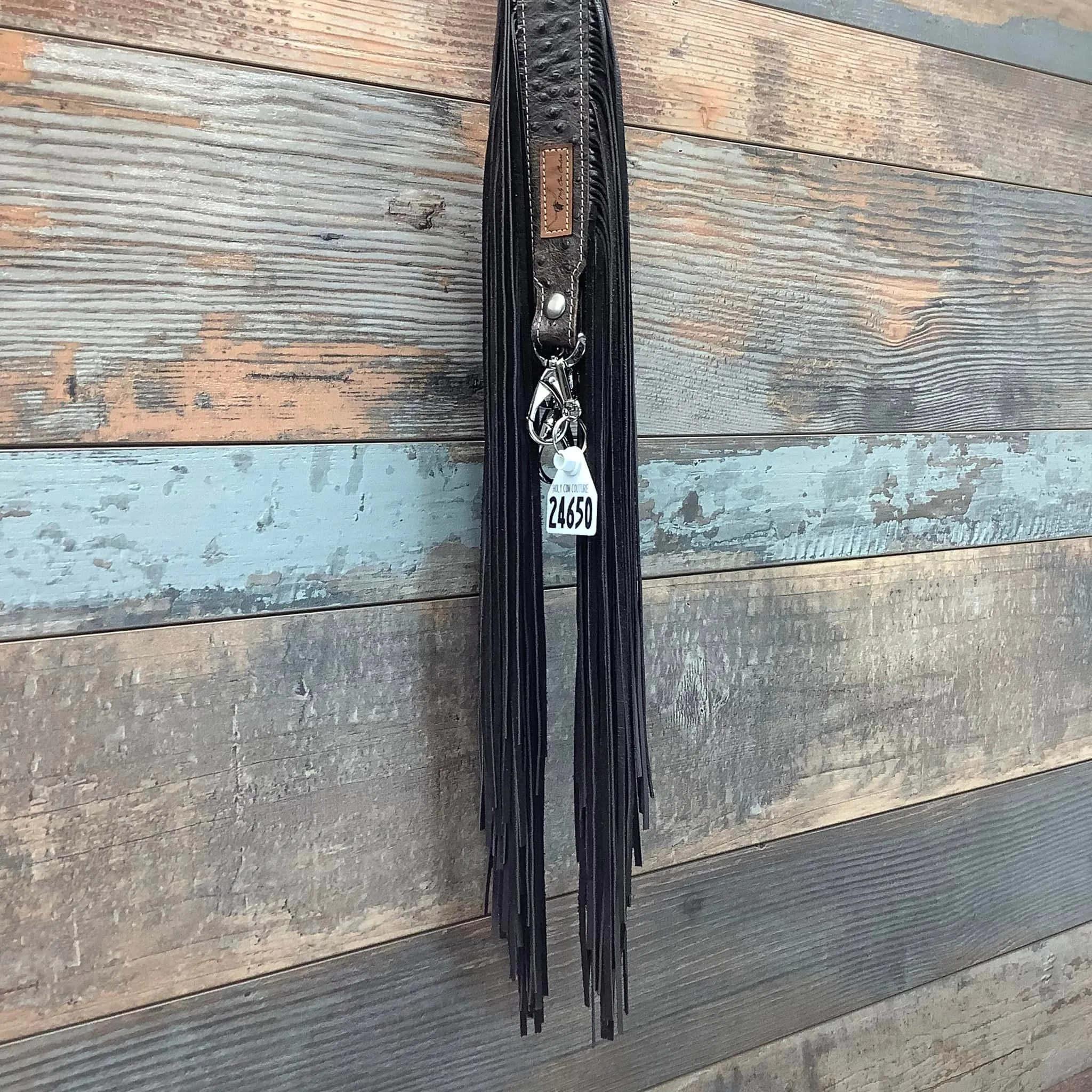 Western Mini Leather Fringe Strap 36" #24650