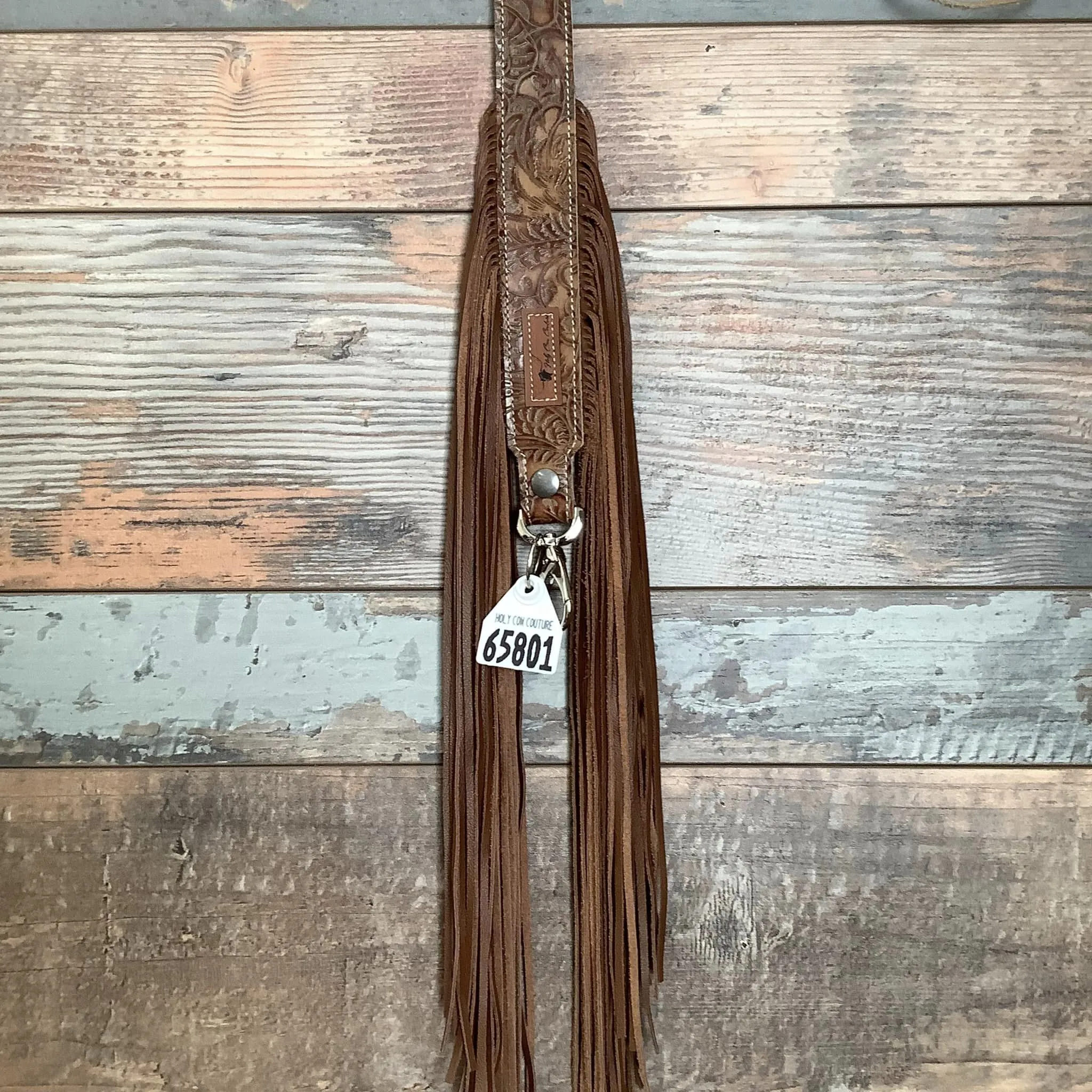 Western Mini Leather Fringe Strap 36" #65801