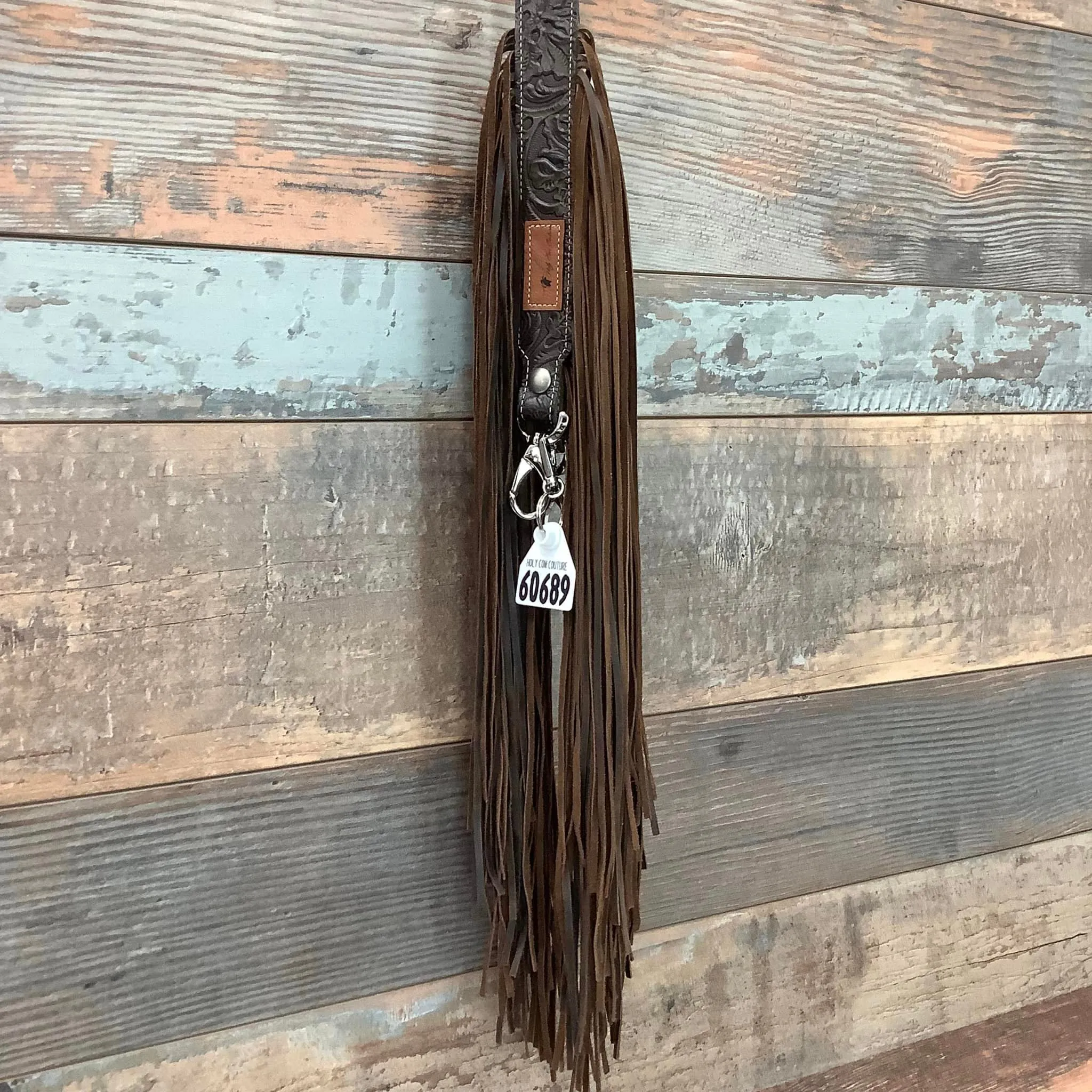 Western Mini Leather Fringe Strap 48" #60689