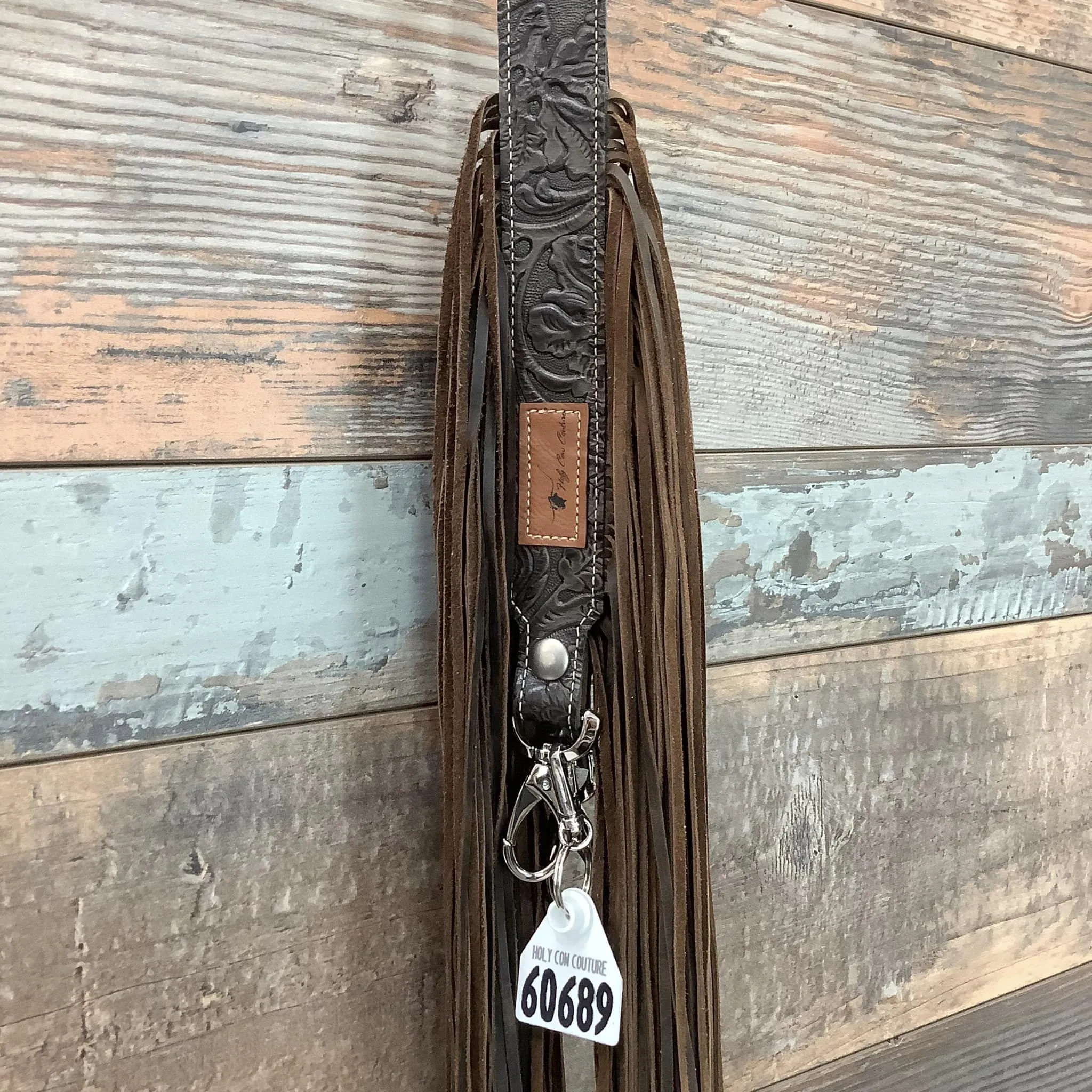 Western Mini Leather Fringe Strap 48" #60689