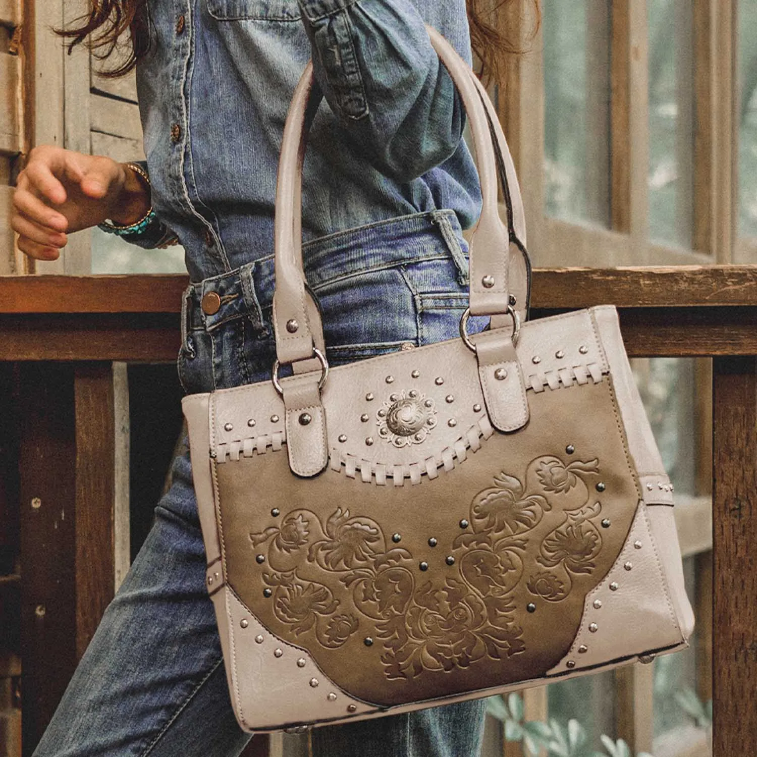 Western Studded Handbag