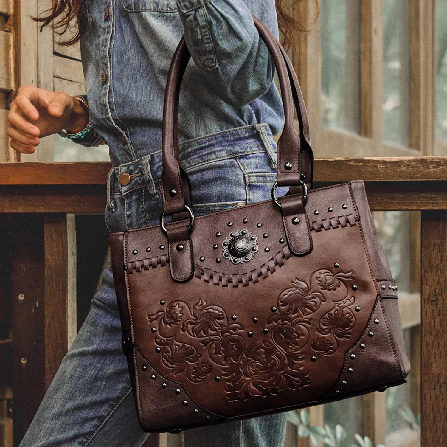 Western Studded Handbag