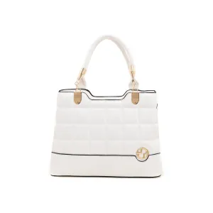 White Formal Hand Bag P35655