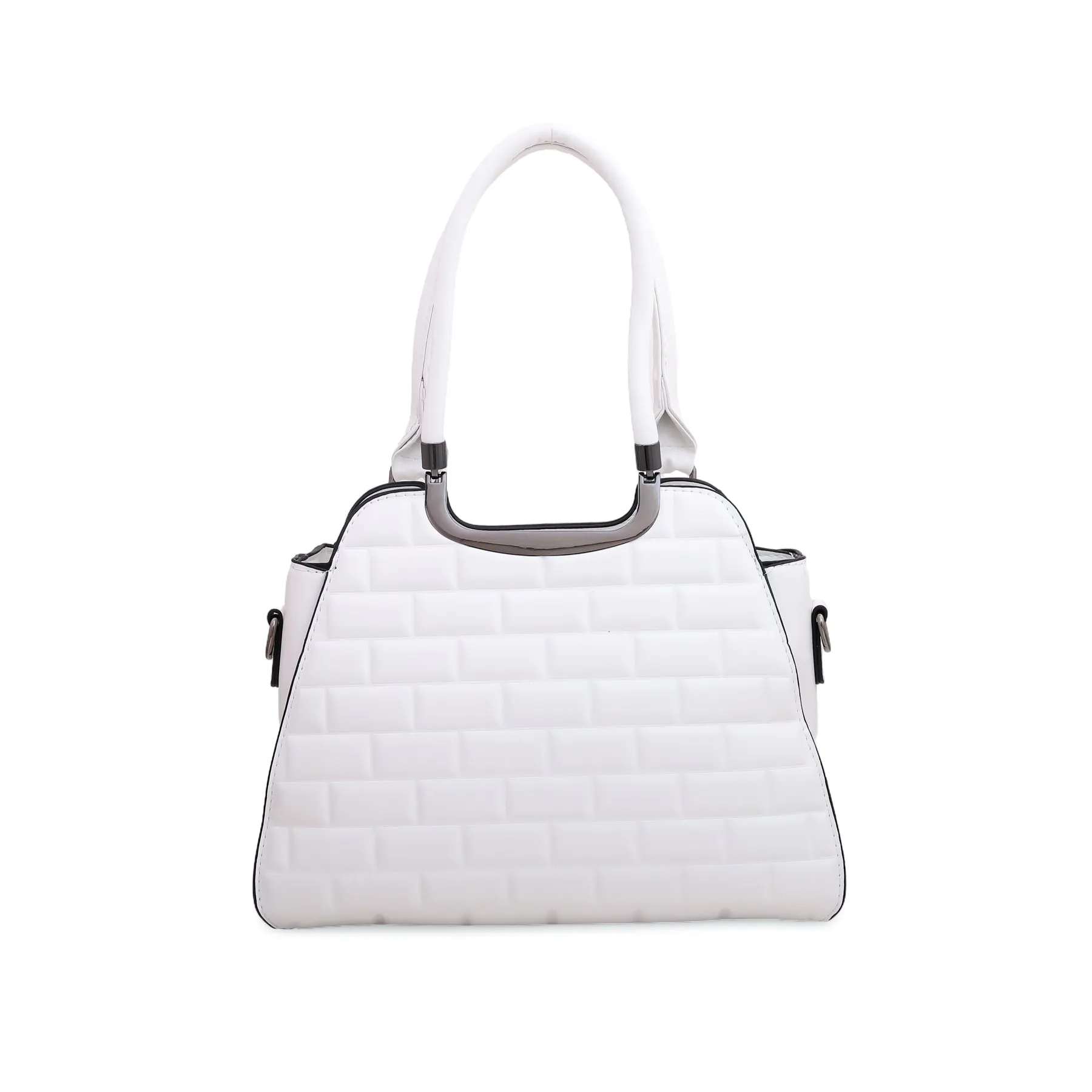 White Formal Hand Bag P35881