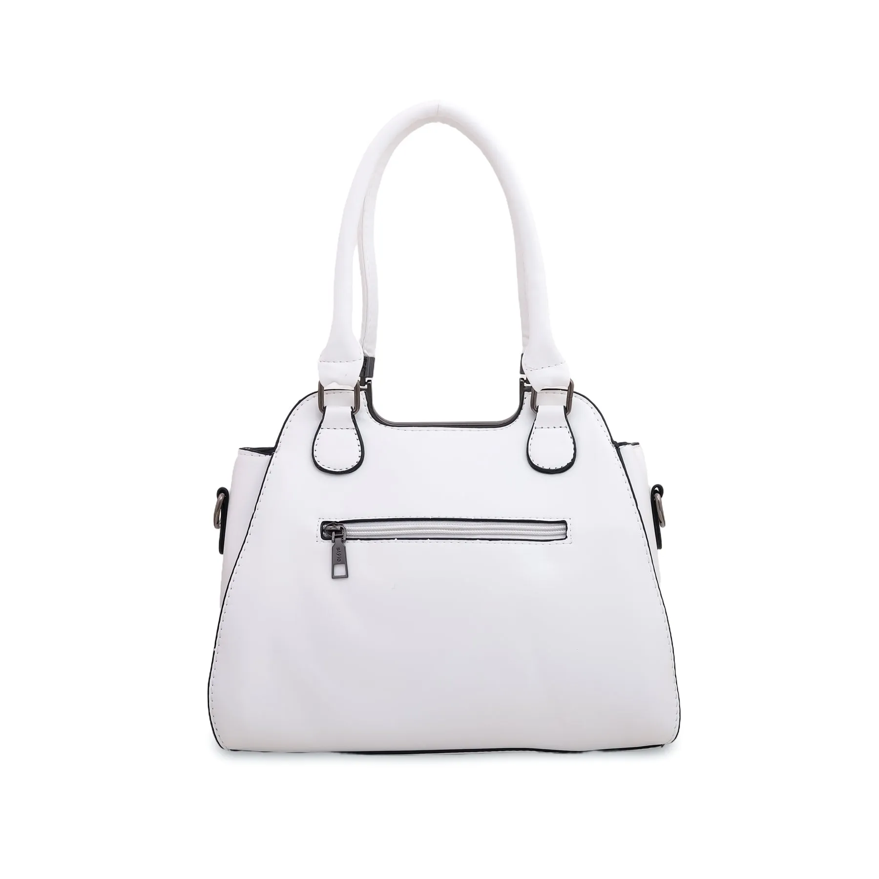 White Formal Hand Bag P35881