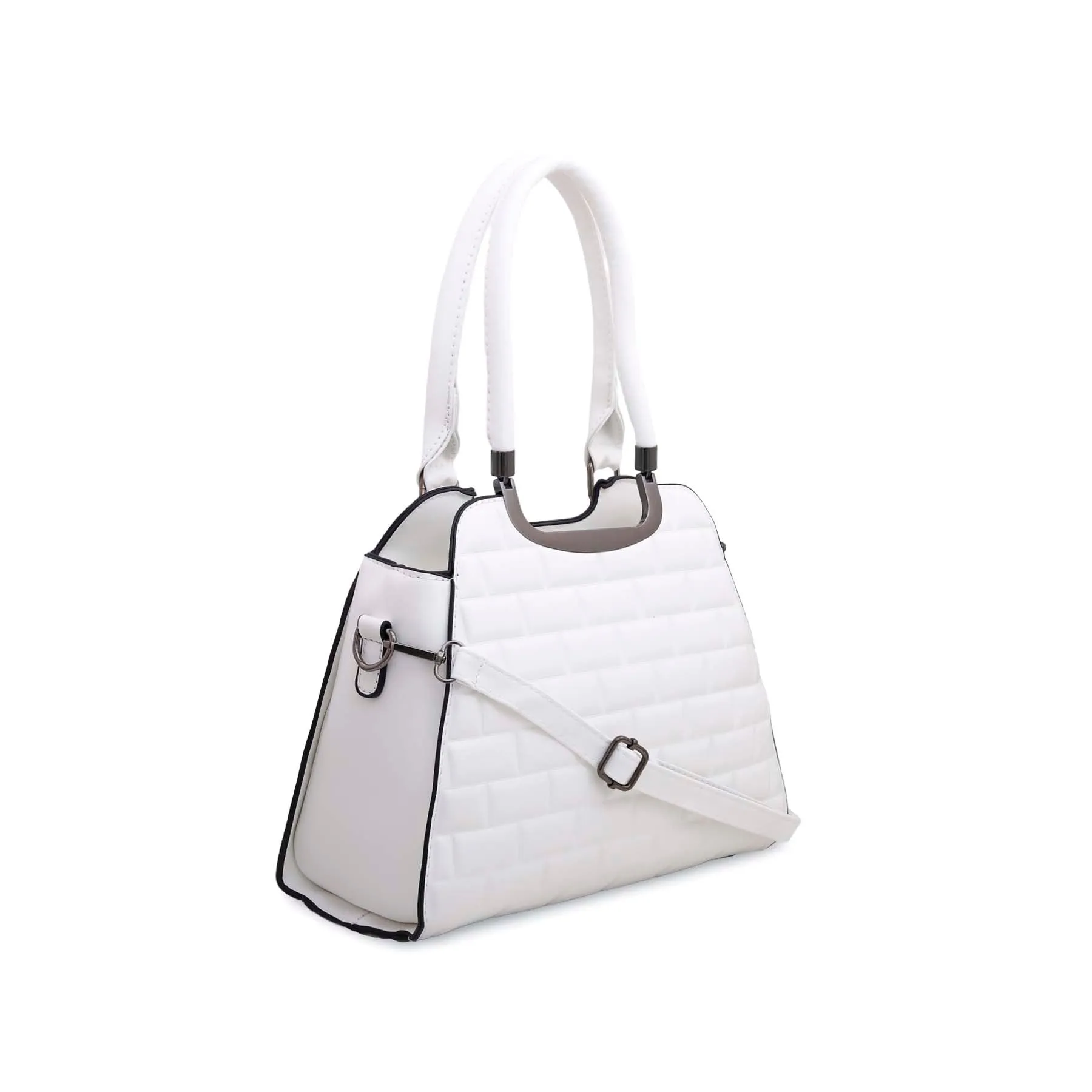 White Formal Hand Bag P35881