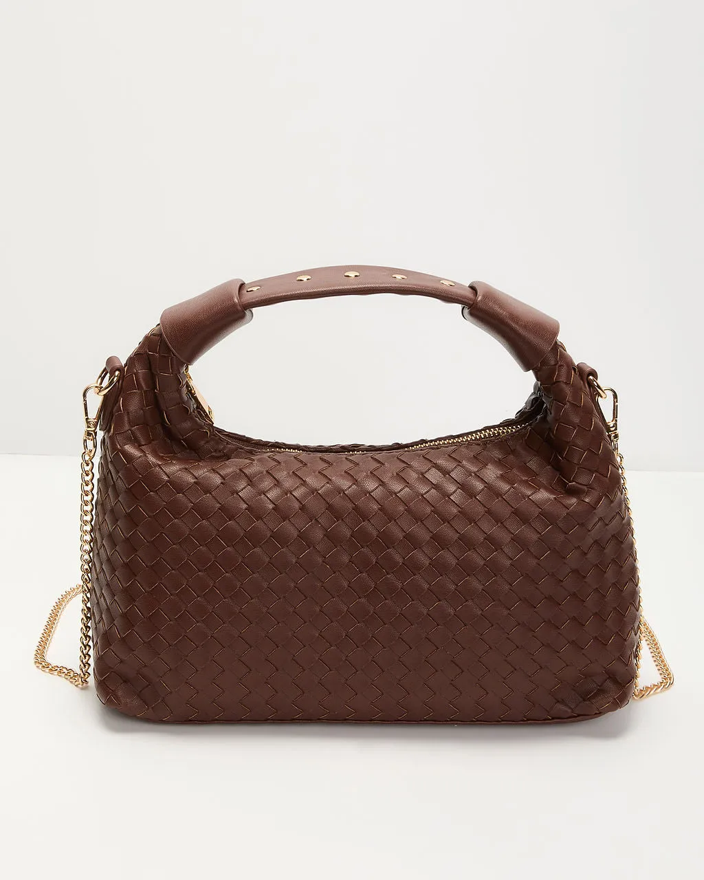 Wilder Woven Top Handle Bag