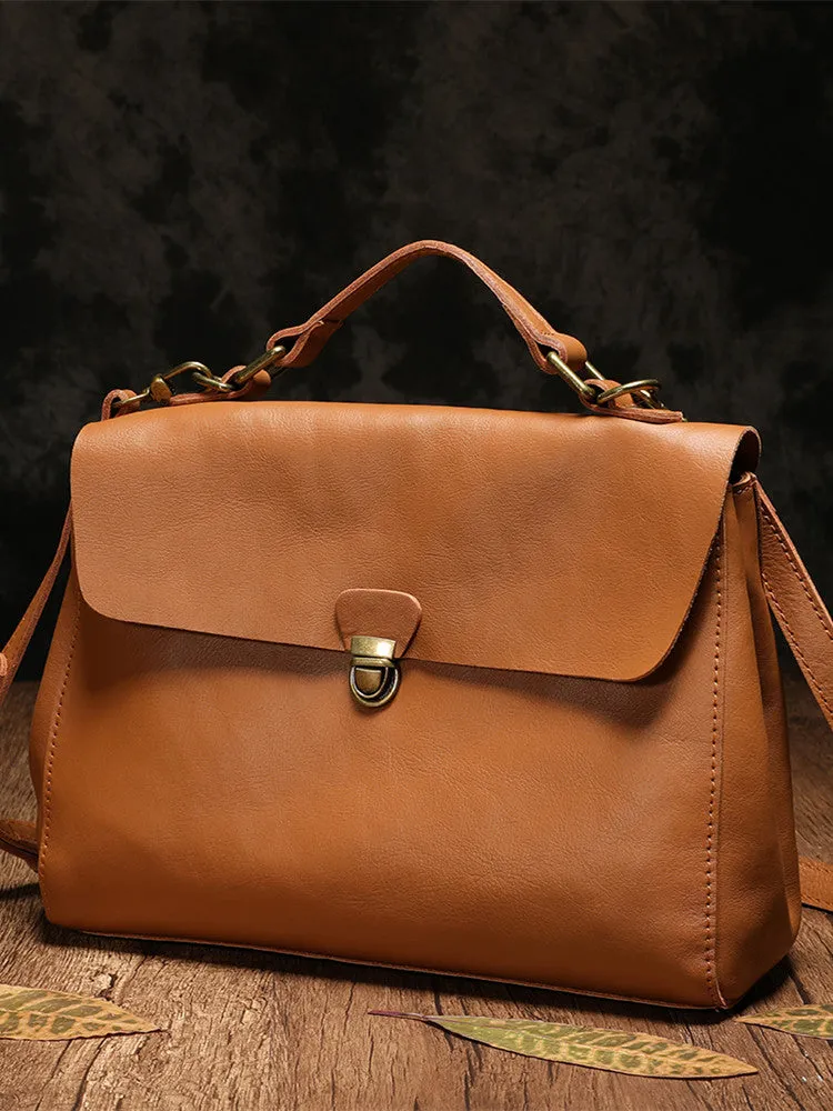 Women's Genuine Leather Satchel Handbags